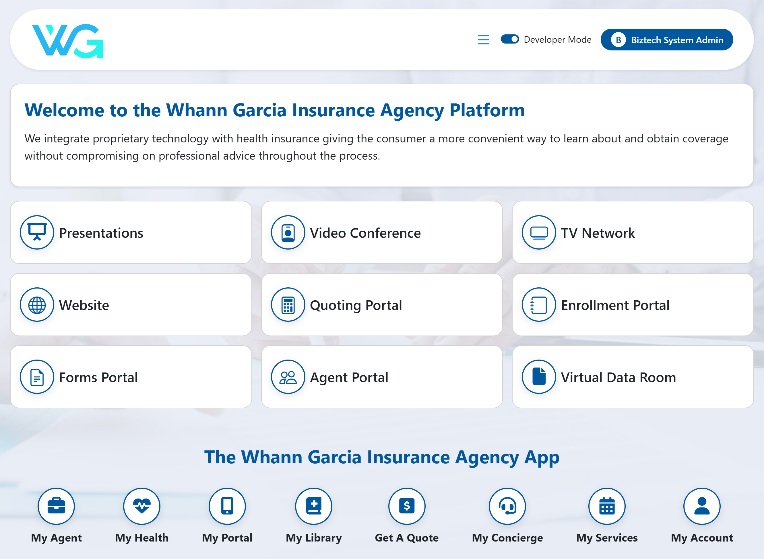 BizTech Platform Dashboard