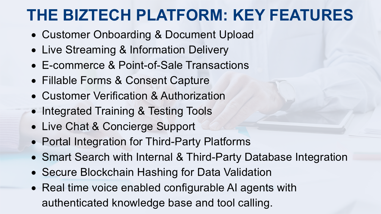 BizTech Key Features